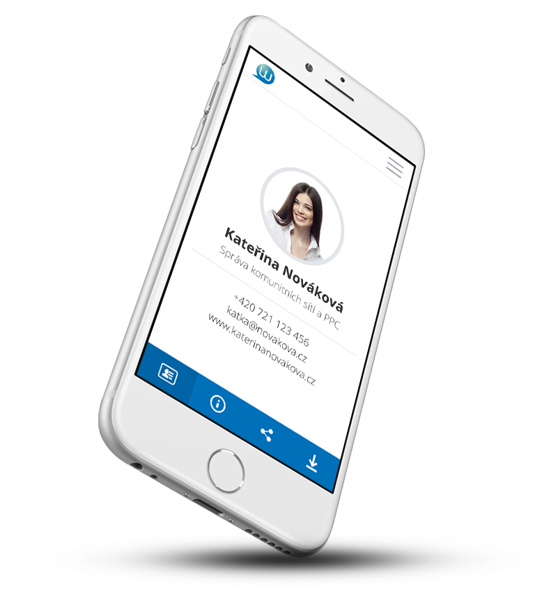 iPhone, FaceWallet - Vaše digitální vizitka